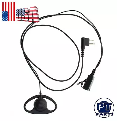 New D Headset Ear Piece With PTT MIC For Motorola CP200 GP68 GP300 High Quality • $8.98