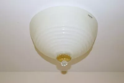 1980s Modern Murano Ceiling Lamp Straw-Yellow Glass • $625