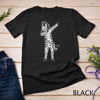 Dabbing Zebra Shirt Cool Dancing Equids T-shirt Gift Unisex T-shirt • $16.99