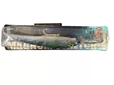 6oz Mann's Magnum Stretch 30+ Trolling Lure Textured Bonito Blue Clear  • $20