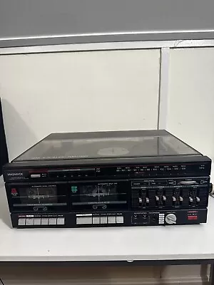 Vintage Magnavox Turntable MX 1800 BK01 - Cassette Record Radio All-in-1  • $39.99