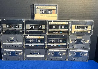 Maxell XL II Type II High Bias 90 Min Audio Cassettes 13 Used Tapes • $19.99