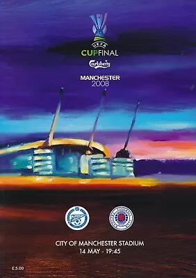 £4.99 • Buy UEFA CUP FINAL 2008 Rangers V Zenit St Petersburg - Official Programme