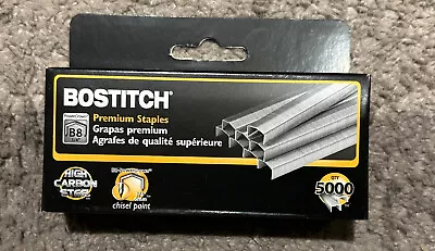 Bostitch B8 PowerCrown Premium Staples 5000 Count  1/4  Chisel Point BRAND NEW • $8