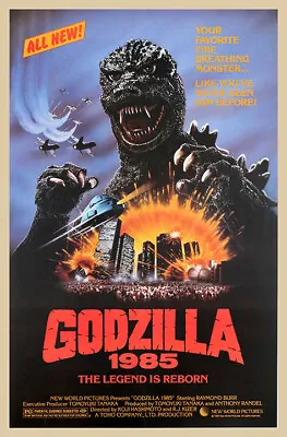 Godzilla 1985 Vintage Thriller/Drama Movie Poster • $18