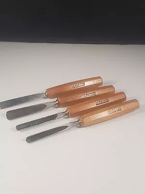 L.C. Wood Carving Chisels Made In West Germany Lot Of 4 20-8 17-7 20-12 24-12 • $19.99