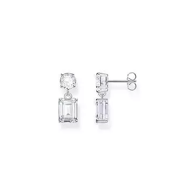 Genuine THOMAS SABO Heritage Glam Earrings With White Zirconia Stones • $249