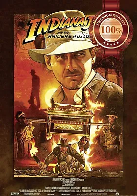 Indiana Jones Raiders Of The Lost Ark Original Movie Print Premium Poster • $119.95