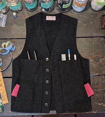 Vintage C.C.Filson Wool Mackinaw/Cruiser Vest Condition Good Size Small • $125