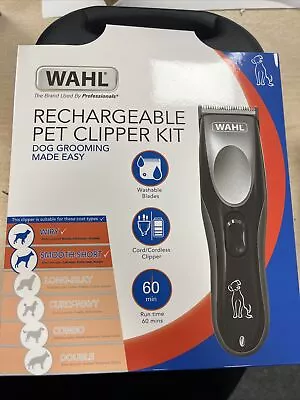 WAHL Dog Clippers Corded Cordless Low Noise Vibration For Sensitive Pet Animal  • £20