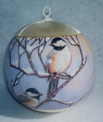 Vintage 12 Days Of Christmas Satin Ornament 4 Calling Birds • $14.95