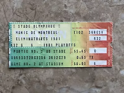 1981 Montreal Manic V Chicago Sting Record Attendance 58542 Game 2 Playoffs • $35
