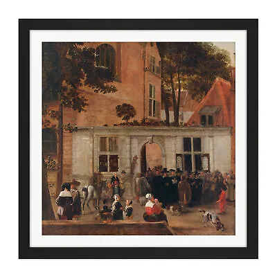 Van Der Burch Conferring Degree University Of Leiden Square Framed Art 16X16 In • £32.99