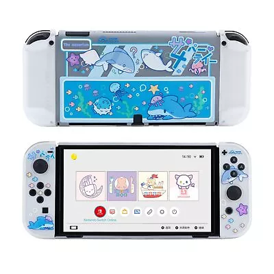  GeekShare Nintendo Switch OLED Protective Case HardShell Clear Case Slim Cover • $23.99