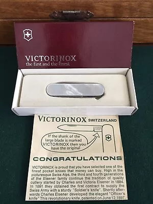 Victorinox Swiss Army Knife Limited Edition Beautiful Mother Of Pearl Knife • $285