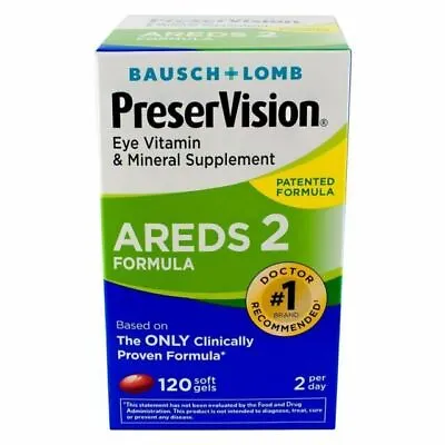 Bausch + Lomb AREDS 2 Mineral & Vitamin Softgel - 120 Count Exp. 12/2025 • $15.88
