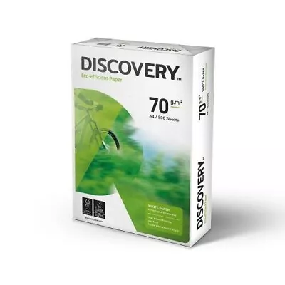 Discovery A4 Printer Paper 70gsm- White Copy Copier 500 Sheets Ream • £7.99