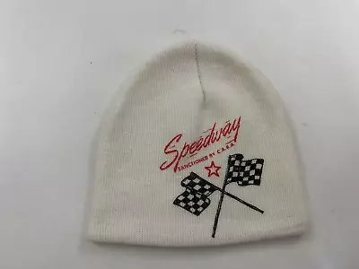 New Vintage Boz Bros Cycle Logo Knit Center Beanie Hat One Size White • $19.99