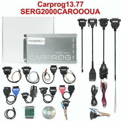 Online Carprog 13.77 Full Adapters With Keygen For Radio/IMMO ECU Repair Tool • $141.99