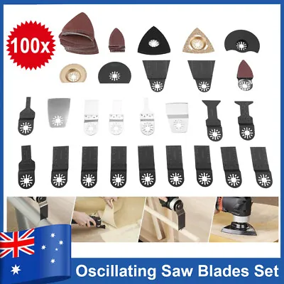$43.59 • Buy 100Pcs Oscillating Multi Tool Saw Blades For FEIN MULTIMASTER RIDGID RYOBI BOSCH