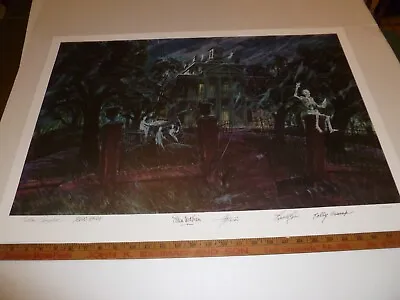 Haunted Mansion Concept Artwork Signed By 5 Disney Legends From Disney Gallery • $1999