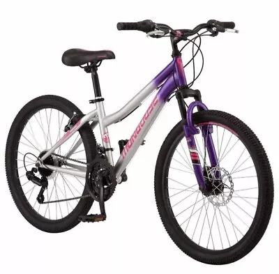 Mongoose 24-inch Wheel Mountain Bike 21 Speeds - Pink/Purple-Silver • $120