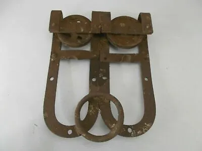 Antique Horseshoe Style Barn Track Trolley Door Rollers 4  Dia  1/4  Track • $80.99