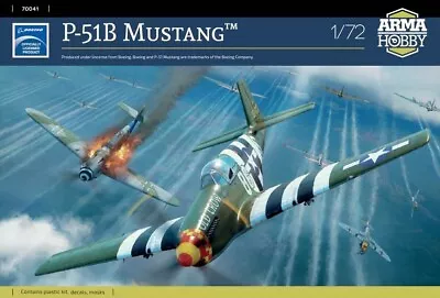 Arma Hobby 1/72 P-51B Mustang Plastic Model Kit [70041] • $50.39