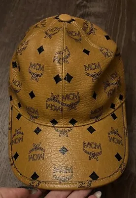 MCM Snapback Hat  Beige  Size M • $105