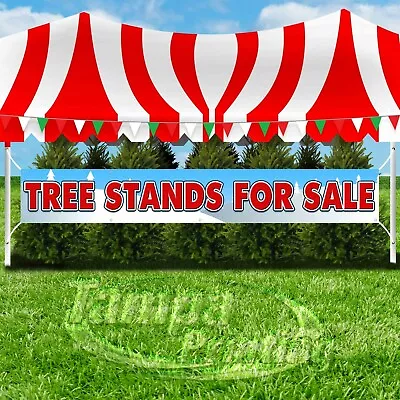 TREE STANDS FOR SALE Advertising Vinyl Banner Flag Sign LARGE SIZE HOLIDAYS • $40.37