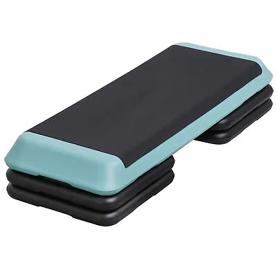 43'' Exercise Aerobic Step Platform Adjustable Fitness Stepper W/4 Risers Green • $55.58