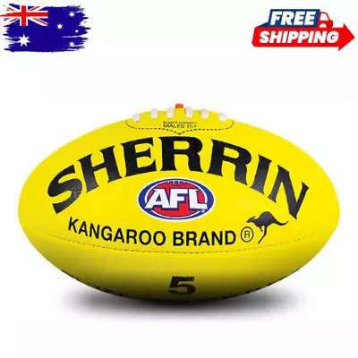 NEW Sherrin Kangaroo Brand Size 5 Football - Yellow* • $27.69