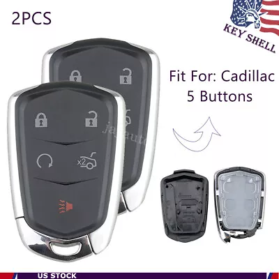 2 Key Fob Shell Pad Case For Cadillac ATS CT6 CTS SRX XTS Entry Remote Cover • $14.89