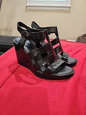 Melissa- Venus Jelly Heels Size US 7 In Black • $65