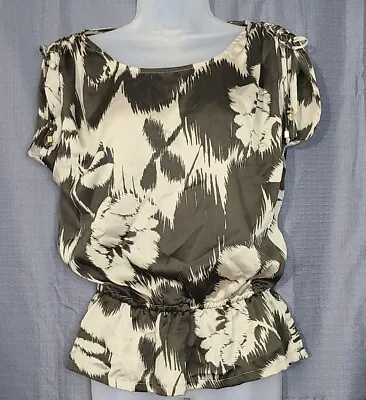 Michael Kors Women’s Flower Print Satin Blouse Top Size XS • $10.50
