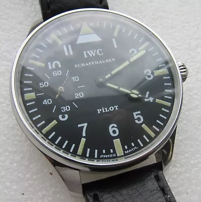 Luxury Wristwatch IWC SCHAFFHAUSEN Military Style Case D=48mm Transparent Back • $789.99