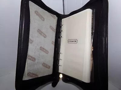 Vintage 1996 Special Edition COACH Black Genuine Leather Binder Organizer • $85