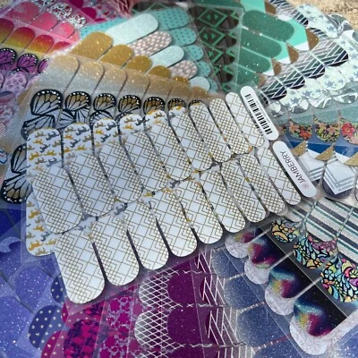 $34.04 • Buy FULL SHEET New Jamberry Nail Wrap Unicorn SPARKLE Floral Solid Exclusive Glitter