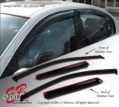 For 1997-2001 Toyota Camry Smoke Outside-Mount Window Visor Rain Guard 4pcs Set • $34.12