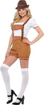 £14.95 • Buy Smiffy's Women's Sexy Oktoberfest Bavarian Lederhosen Ladies Fancy Dress Costume