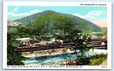 Postcard Mt Pisgah State Route 309 Mauch Chunk PA RR J136 • $5.98