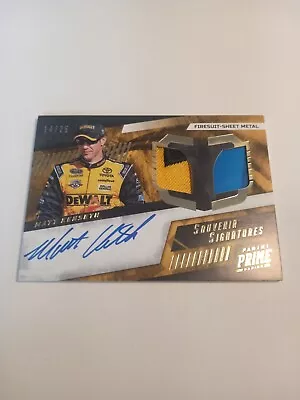 2023 NASCAR Panini Prime Souvenir Sig Matt Kenseth Dual Mem 3 CLR No. SSF-MK • $3.25