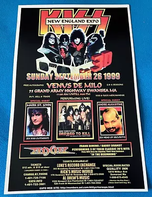 KISS New England Expo 1999 Convention Promo Poster Flyer 11X17 Mark St. John • $25