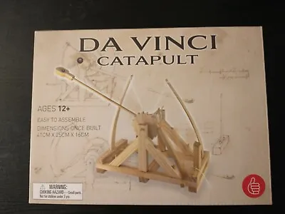 Da Vinci Catapult Wood Model Kit  -  New - Open Box  Cond. By Thumbs Up! UK • $18