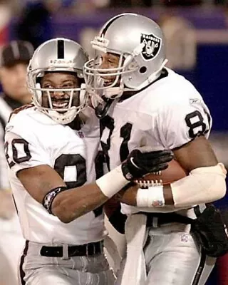 Jerry Rice & Tim Brown 8x10 Photo Oakland Raiders Picture Nfl Celebration • $4.99