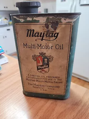 Vintage Maytag Multi Motor Oil Washing Machine Engine Oil Can • $30