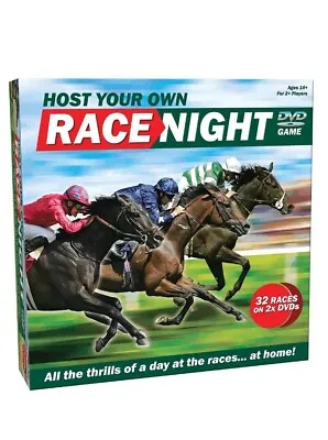 Host Your Own Race Night | Horse Racing Betting DVD Game | Cheatwell Games NEW • £20.98