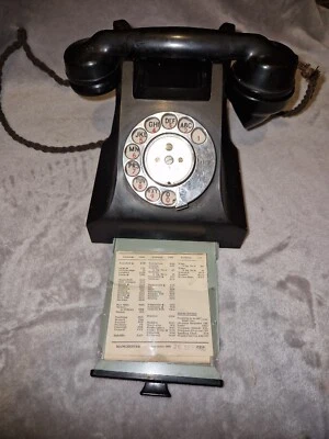 £50 • Buy GPO BAKELITE TELEPHONE 332L PL56/2a BLACK UNTESTED Retro Vintage Dial Phone.
