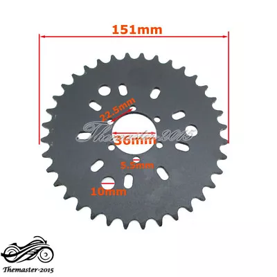 6 Hole 36Tooth Rear Sprocket For 49cc 50cc 60cc 80cc Motorised Bicycle Push Bike • $19.95