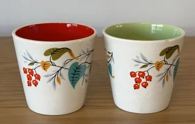 Wade Ceramic Flower Pots X2 Mid Century • £12